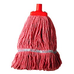 Kleaning Essentials Flat Cotton Hospital Mop Head Red 350Gm