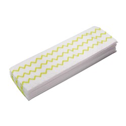 Microfibre Mop Pad Disposable Wht/Yel 150/Ctn