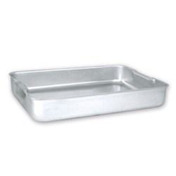 BAKING DISH 419X305X70MM RECESSED HDL ALUM