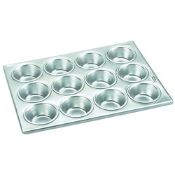 MUFFIN PAN 24 CUP ALUM 515X350MM (12)