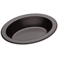 PIE DISH OVAL 135X100X30MM N/S (12)