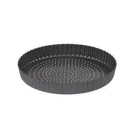 Crispybake Quiche Pan Rnd 300X35mm Perforated Masterpro