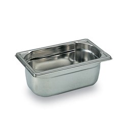 GASTRONORM PAN 1/4 SIZE 150MM 265X162MM S/S