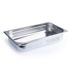 Culinary Anti-Jam Perforated Insert Steam Pan 1/1 100mm Pro.cooker