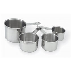 4 Pce Stainless Steel Measuring Cup Set 