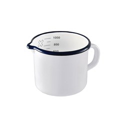 MEASURING CUP 1LT WHT ENAMEL (6)