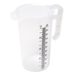 Measuring Jug 1Lt Blk Scale Food Grade P/Prop