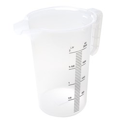 Measuring Jug 2Lt Blk Scale Food Grade P/Prop (10)