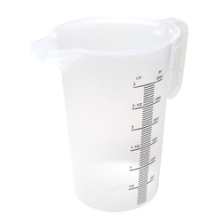 Measuring Jug 3Lt Blk Scale Food Grade P/Prop (10)