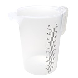 Measuring Jug 5Lt Blk Scale Food Grade P/Prop (10)