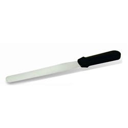 Spatula 250Mm Straight S/S Blk Plastic Hdl