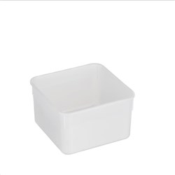 PLASTIC CONTAINER 2.5LT 170X170MM W/LID PLASTIC (100)