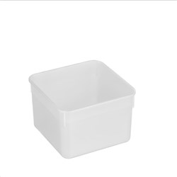 PLASTIC CONTAINER 3.15LT 170X170MM W/LID PLASTIC (100)