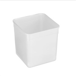 PLASTIC CONTAINER 4.5LT 170X170MM W/LID PLASTIC (100)