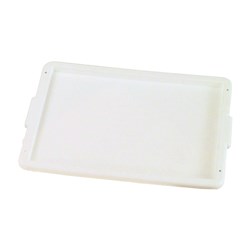 TOTE BOX LID WHITE 442X330X17MM