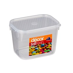 TELLFRESH TALL RECT CONTAINER 800ML 135X100X97MM (6)