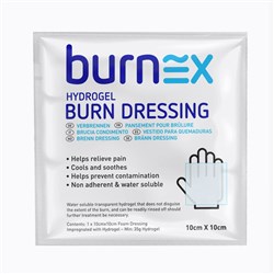 BURN HYDROGEL DRESSING SACHET 100X100MM (20)