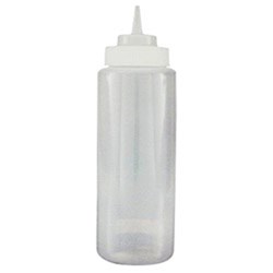 Squeeze Bottle 1Lt Wide Mouth Clr (12)