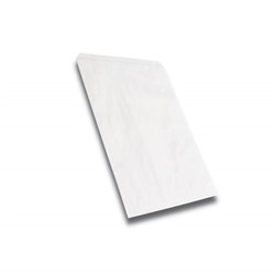 FLAT PAPER BAG WHITE 1 FLAT 1F NO.25LONG 1000/PK 195X140MM