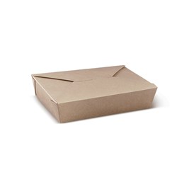 MEAL PACK NO.2 BROWN 1073ML 50/PKT (4) 195X140X50MM 36OZ