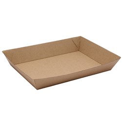 Kraft Food Tray No.4 Kraft Brown 230x155x45mm Earth Essentials