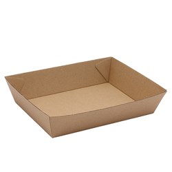 Kraft Food Tray No.3 Kraft Brown 180x134x45mm Earth Essentials