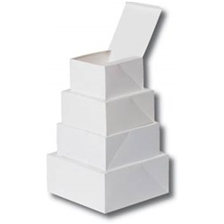 CAKE BOX WHITE 9X9X2.5'' 100/PKT