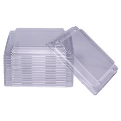 Square Plastic Lid Clear 138mm