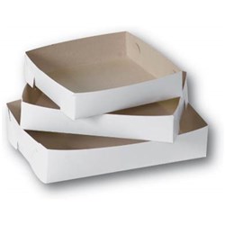 Board Cake Tray White Medium 215x150x50mm FPA