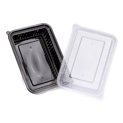 Wavebox Rectangle Container Black 720ml Hopack