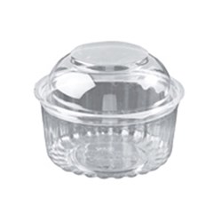 Sho Bowl Container with Dome Lid Plastic 340ml