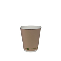 I AM ECO DOUBLE WALL CUP 355ML BROWN 500/CTN 12OZ