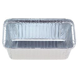 Deep Rectangle Foil Takeaway Tray 184x106x57mm