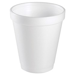 FOAM CUP 177ML WHITE 6OZ 25/PKT (40)