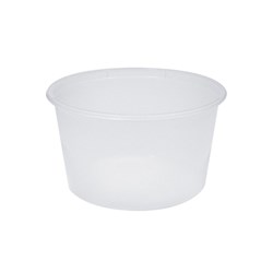 Plastic Freezer Grade Round Container Opaque 500ml