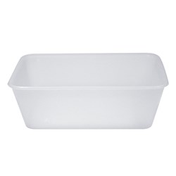 Plastic Freezer Grade Rectangle Container Opaque 750ml 