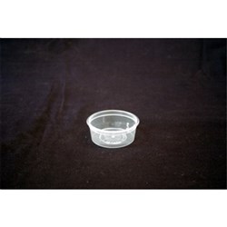 Plastic Round Container Clear 70ml 