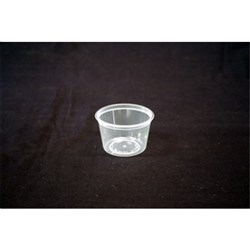 Plastic Round Container Clear 100ml 