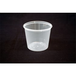 Plastic Round Container Clear 700ml