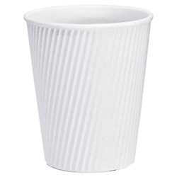 Vee Insulated Coffee Cup Cup White 12oz 355ml