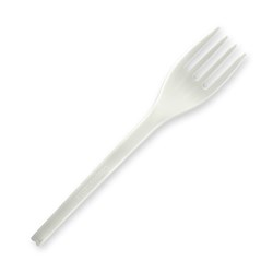 BioCutlery Fork White 150mm Plastic BioPak