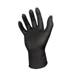 GLOVE NITRILE BLACK AIR MED 100/PKT POWDER FREE  (10)