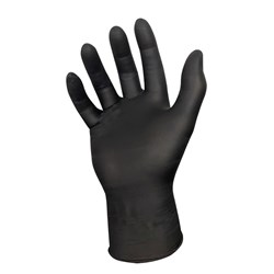 GLOVE NITRILE BLACK AIR LGE 100/PKT POWDER FREE (10)