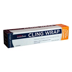 CLING WRAP PVC W/- CUTTER 45CM X 600MTR (6)