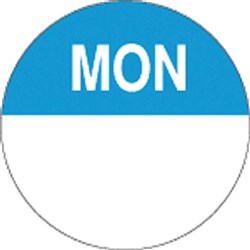 Monday Round Label 24mm Roll