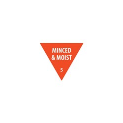 Label Triangle Minced & Moist Orange 30Mm Removable 500/Roll Fildes Food Safety