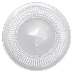 PLASTIC LID FLAT SML 2000/CTN FITS 78MM CLR COLD CUP