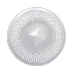 Plastic Cup Flat Holed Lid Suits 425ml Detpak