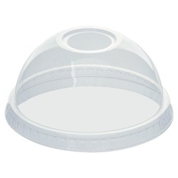 PLASTIC LID DOME SML 2000/CTN FITS 78MM CLR COLD CUP