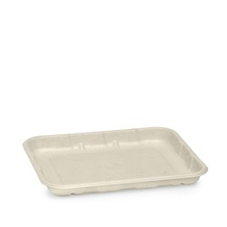 Biocane Produce Tray 6X5" Nat 163X136x16mm 125/Pkt (8)